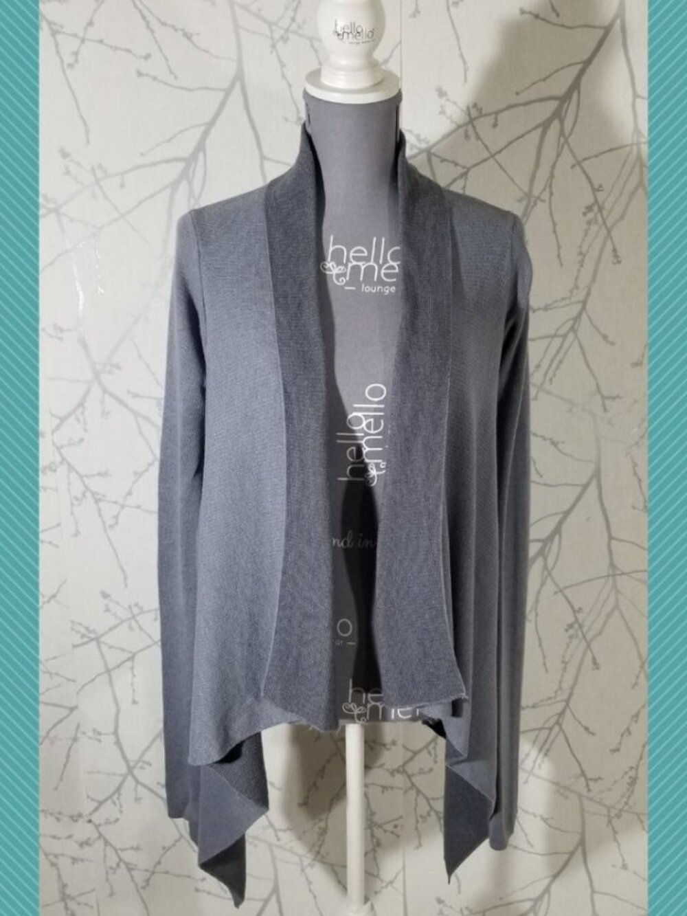 Lululemon Blue Boolux Waterfall Reflection Wrap Cardigan